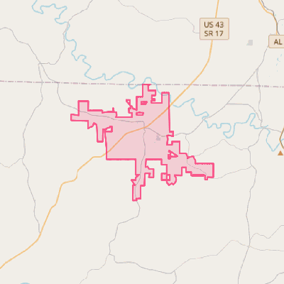 Map of Hackleburg