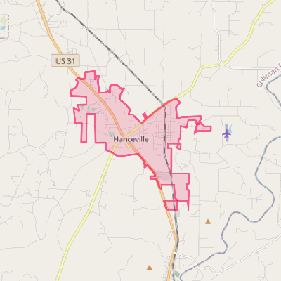 Map of Hanceville