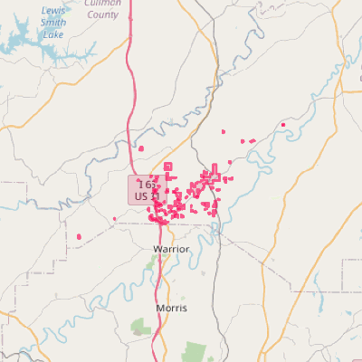 Map of Hayden