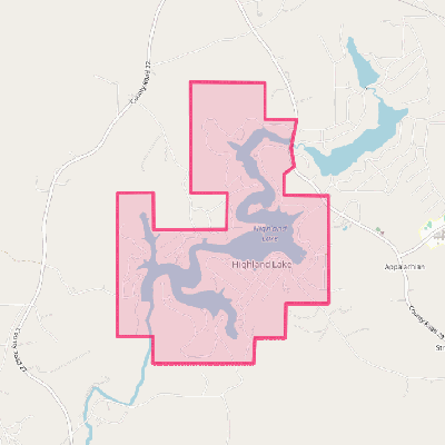 Map of Highland Lake