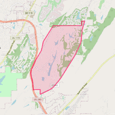 Map of Highland Lakes