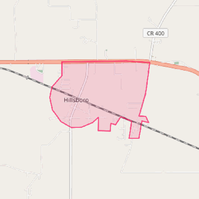 Map of Hillsboro