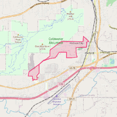 Map of Hobson City