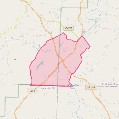 Map of Hollis Crossroads