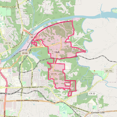 Map of Holt