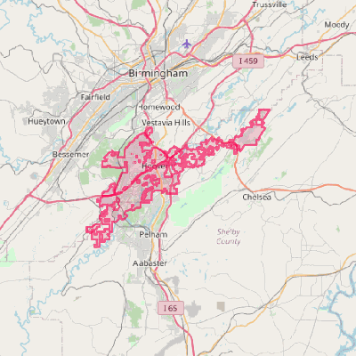 Map of Hoover