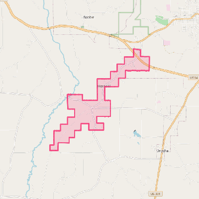 Map of Horn Hill