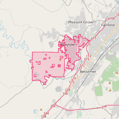 Map of Hueytown