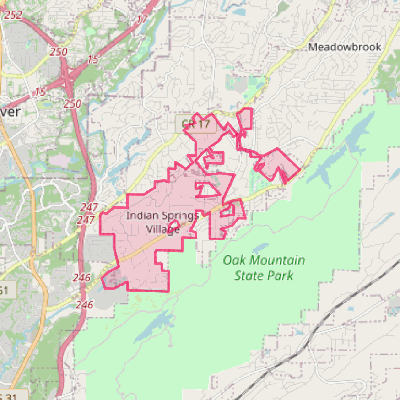 Map of Indian Springs Village