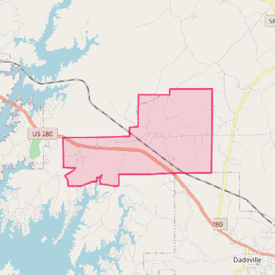 Map of Jacksons' Gap