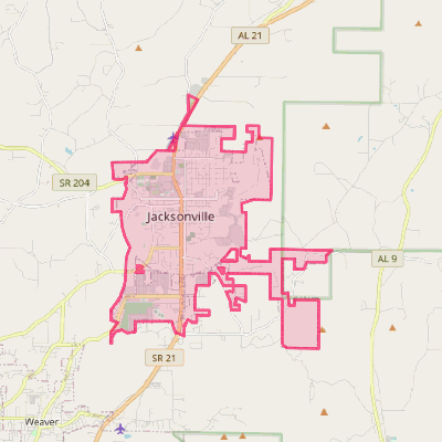 Map of Jacksonville