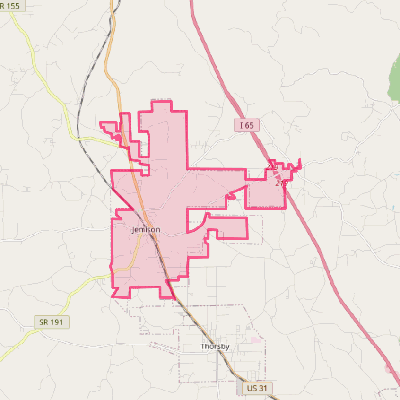 Map of Jemison