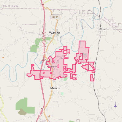 Map of Kimberly