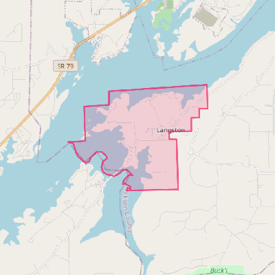 Map of Langston