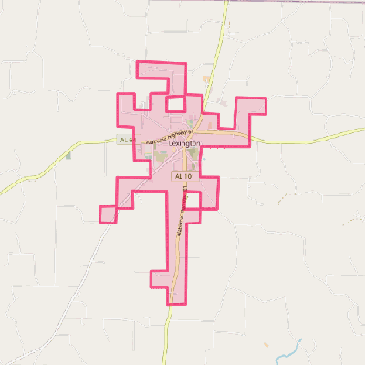 Map of Lexington