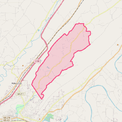 Map of Lookout Mountain