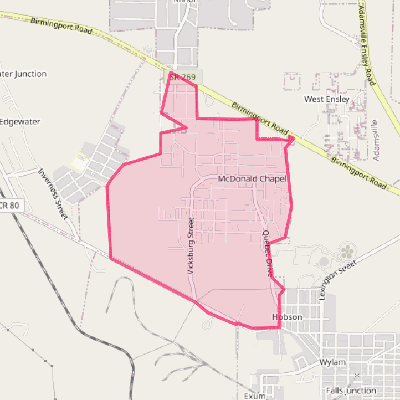 Map of McDonald Chapel