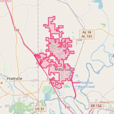 Map of Millbrook