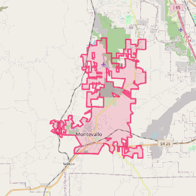 Map of Montevallo