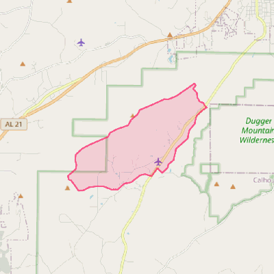 Map of Nances Creek