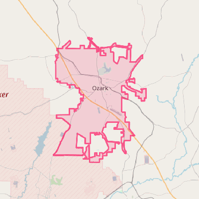 Map of Ozark