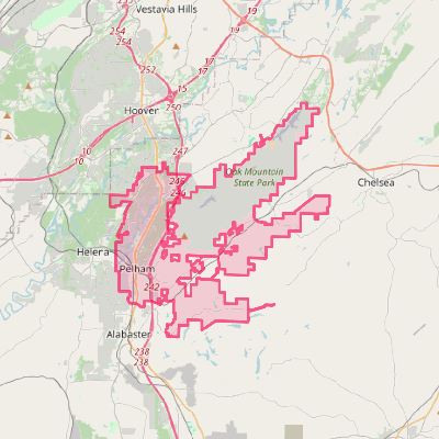 Map of Pelham