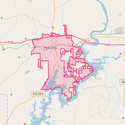 Map of Pell City