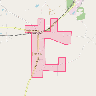 Map of Pennington