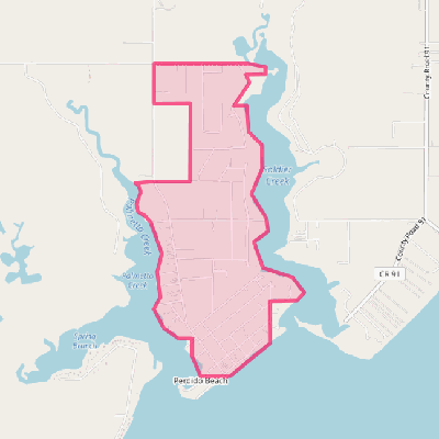 Map of Perdido Beach