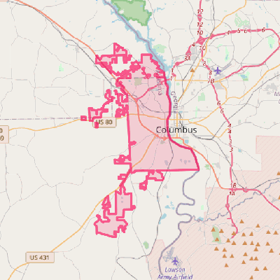 Map of Phenix City