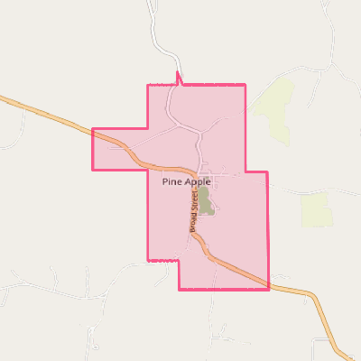 Map of Pine Apple