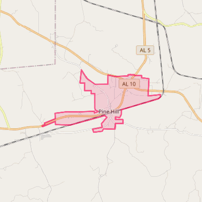Map of Pine Hill