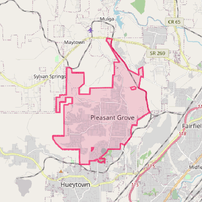 Map of Pleasant Grove