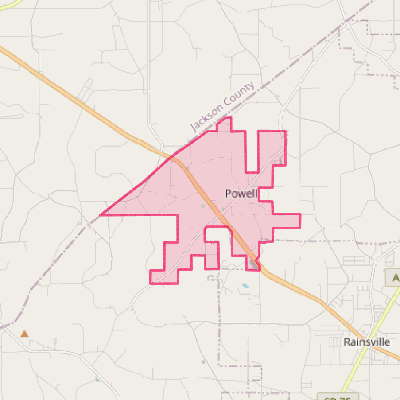 Map of Powell