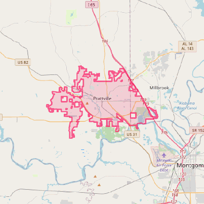 Map of Prattville