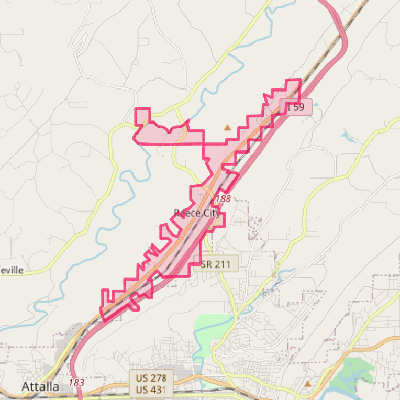 Map of Reece City