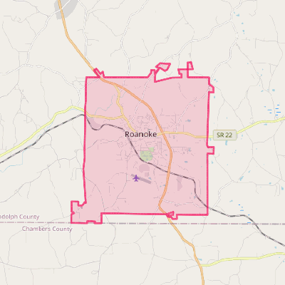 Map of Roanoke