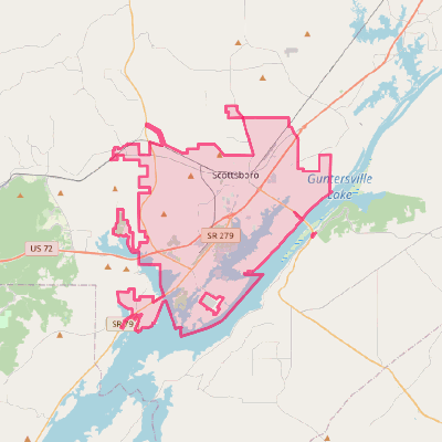 Map of Scottsboro