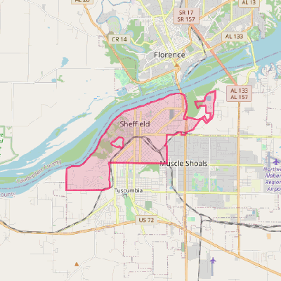 Map of Sheffield