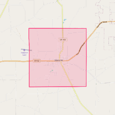 Map of Slocomb