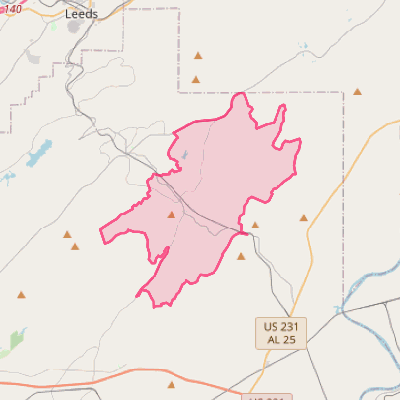 Map of Sterrett