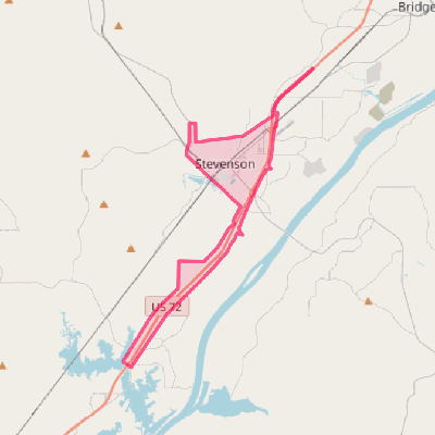 Map of Stevenson