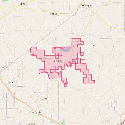 Map of Sylvania