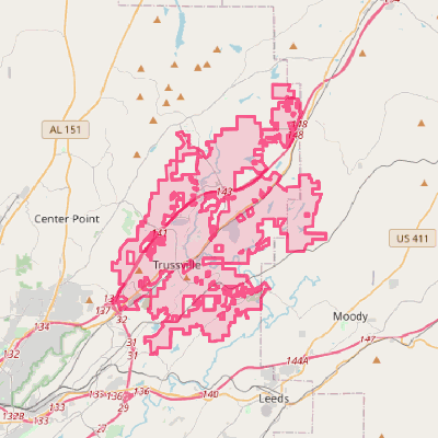 Map of Trussville