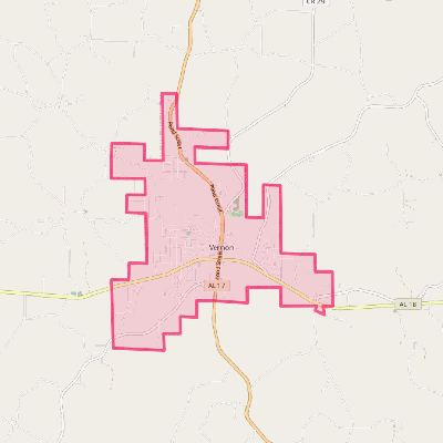 Map of Vernon