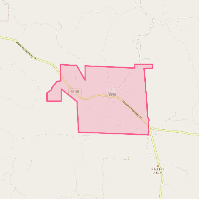 Map of Vina