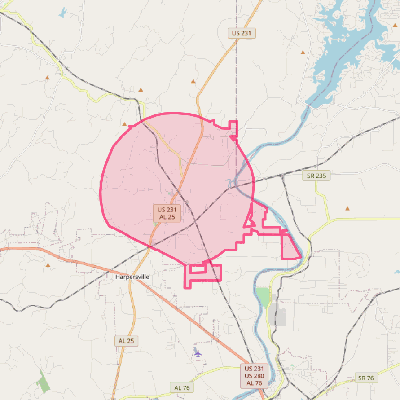 Map of Vincent