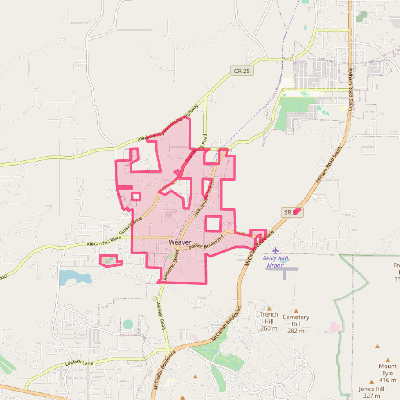 Map of Weaver