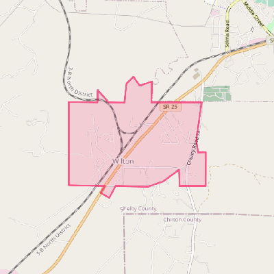 Map of Wilton