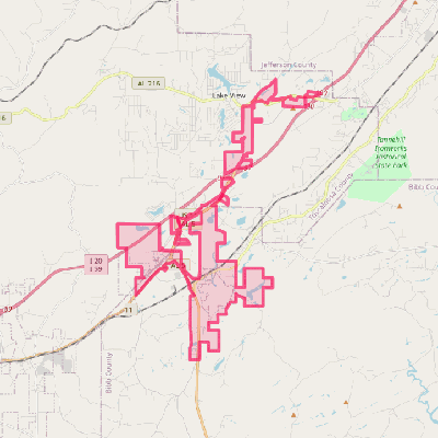 Map of Woodstock